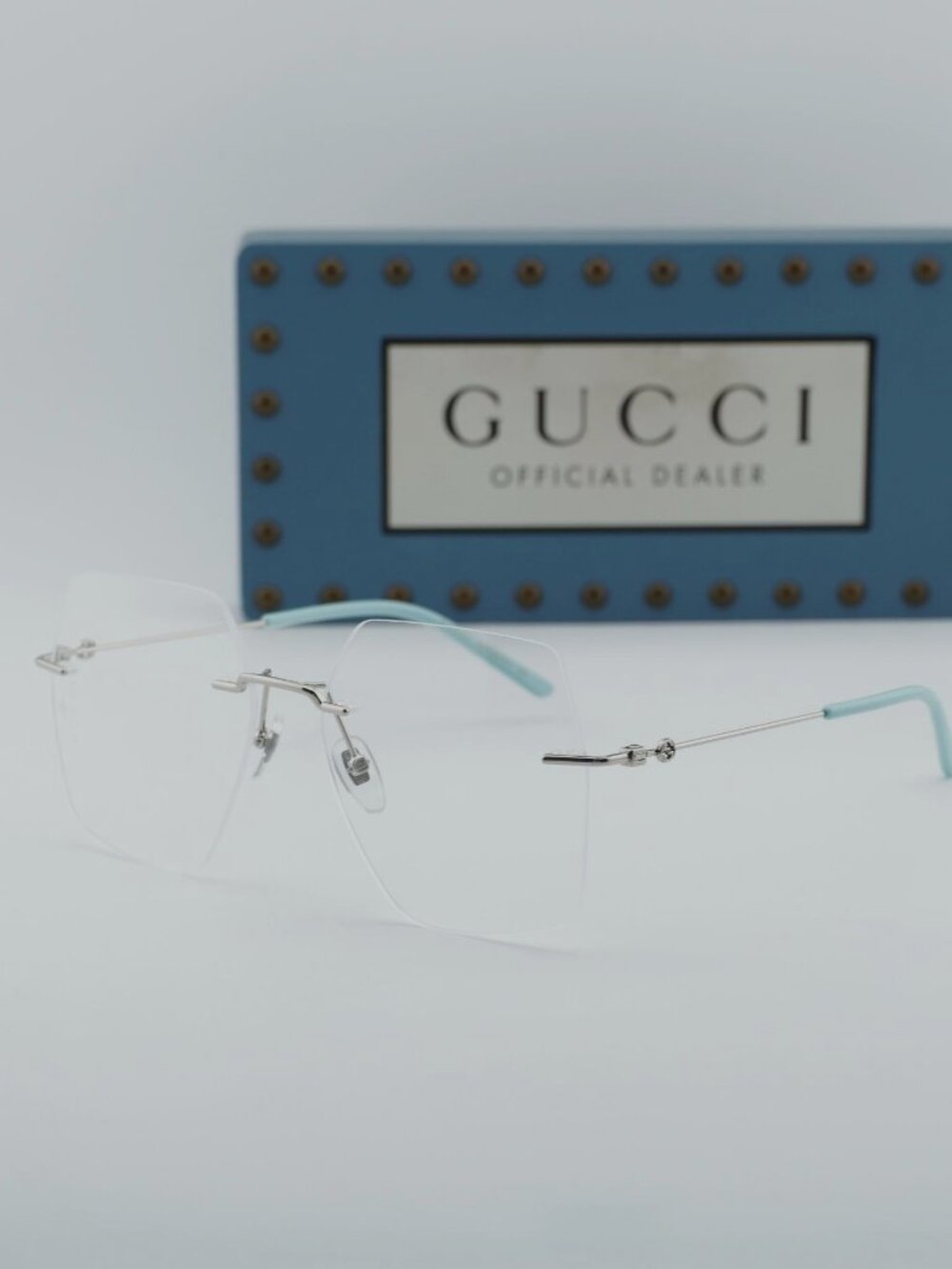 Gucci GG0683O 002 Square Eyeglasses 55mm - Silver